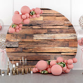 Lofaris Simple Wooden Tree Round Backdrop Kit For Birthday
